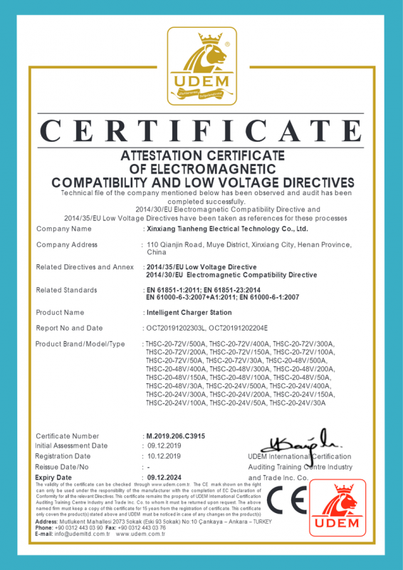 CE Certification Certificate
